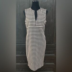 Kardashian Kollection Houndstooth Sheath Dress - size Large